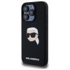 Karl Lagerfeld KLHMP15LSKHPPLK iPhone 15 Pro 6.1 czarny/black hardcase Silicone Karl Head Print MagSafe